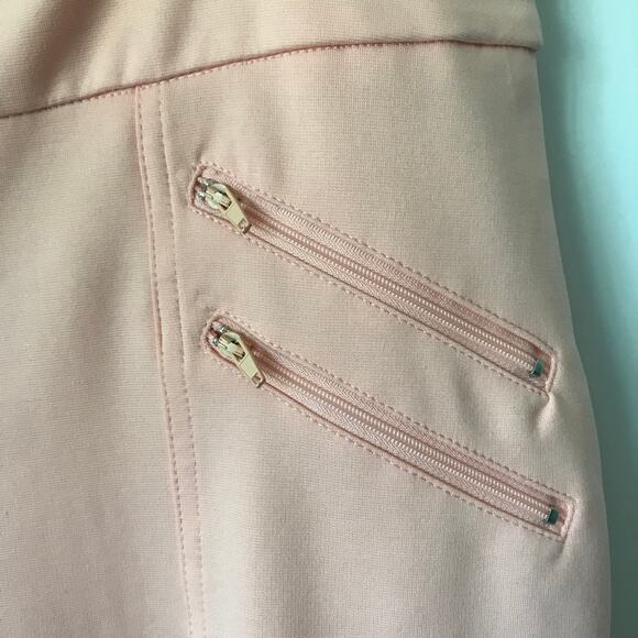 Soho Apparel Ltd Pants Womens Slim Ankle Medium Pink Stretch Four Zip Pockets XL - Picture 6 of 8